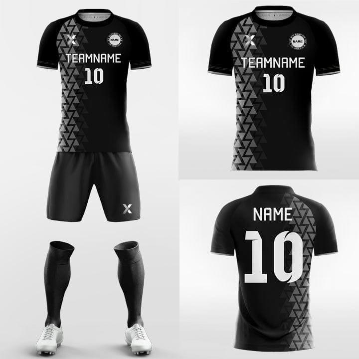 XTeamwear Soccer Uniforms Black Fish-Custom Soccer Jerseys Kit Sublimated Design