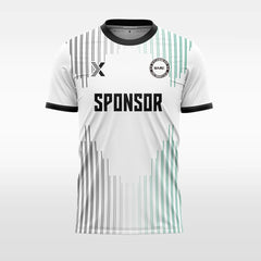 XTeamwear Soccer Uniforms black-green / S Two-color vertical stripes - Custom Design Soccer Jersey for Men Sublimation