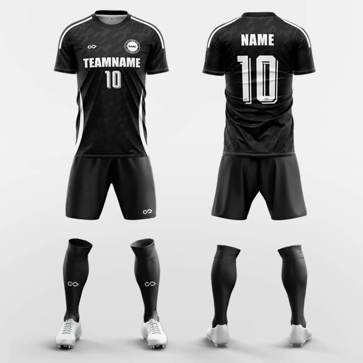 XTeamwear Soccer Uniforms Black / S Air-Custom Soccer Jerseys Kit Sublimated Design