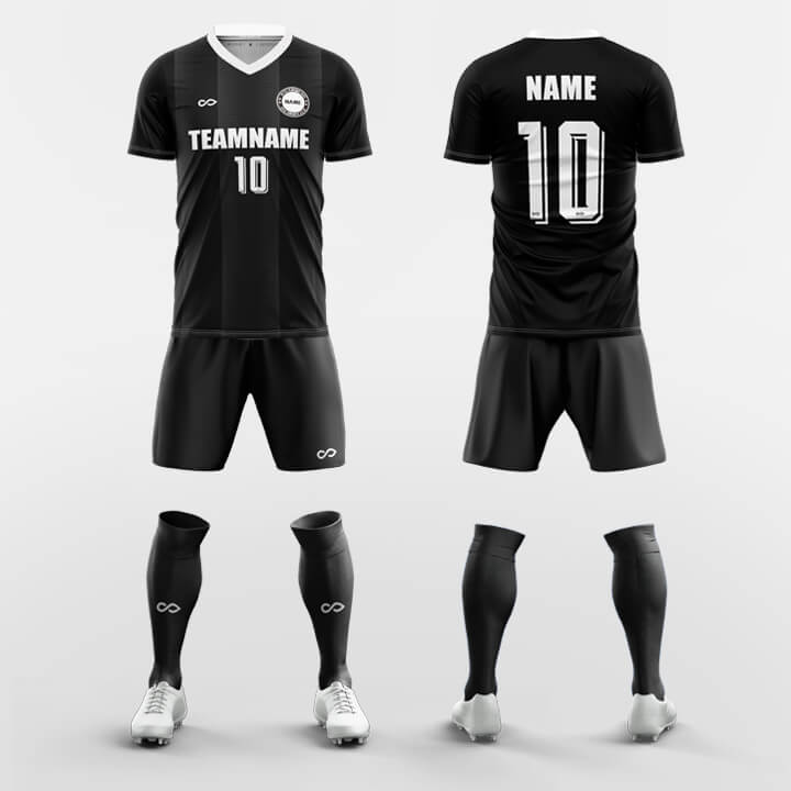 XTeamwear Soccer Uniforms Black / S Ambition - Custom Soccer Jerseys Kit Sublimated Design