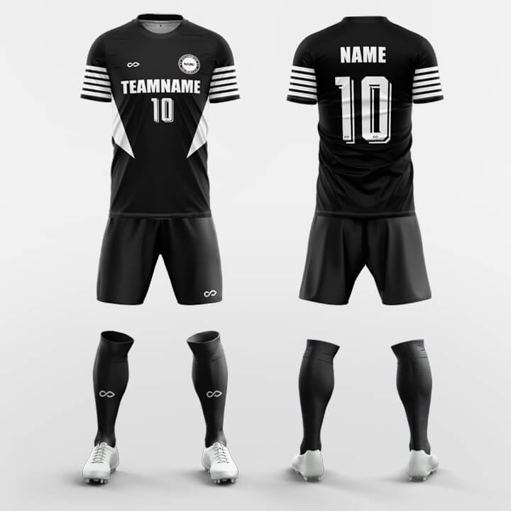 XTeamwear Soccer Uniforms Black / S Angelfish - Custom Soccer Jerseys Kit Sublimated Design