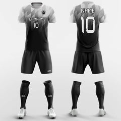 XTeamwear Soccer Uniforms Black / S Argle Print Custom Soccer Jerseys Kit Sublimated Design
