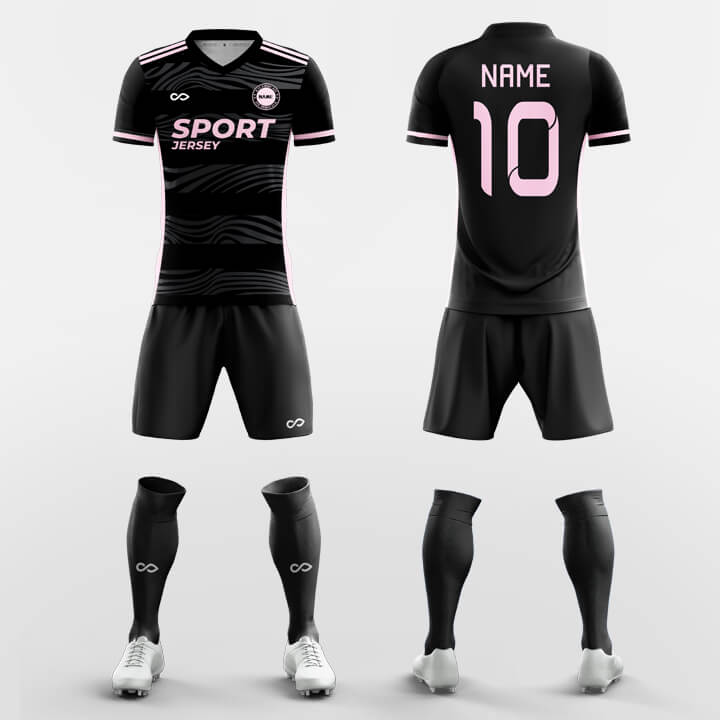XTeamwear Soccer Uniforms Black / S Aura - Custom Soccer Jerseys Kit Sublimated Design