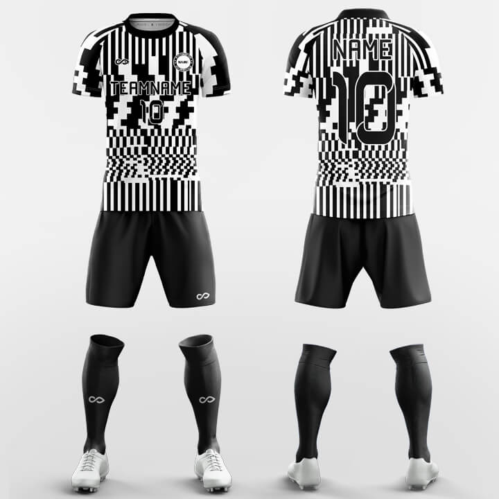 XTeamwear Soccer Uniforms Black / S Checkerboard - Custom Soccer Jerseys Kit Sublimated for Team FT260130S