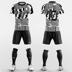 XTeamwear Soccer Uniforms Black / S Checkerboard - Custom Soccer Jerseys Kit Sublimated for Team FT260130S