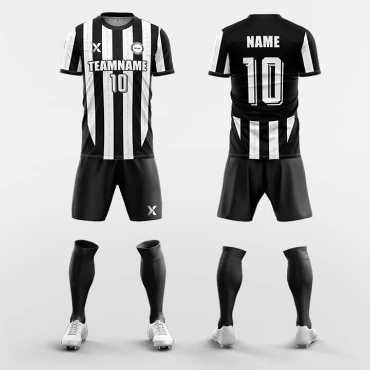 XTeamwear Soccer Uniforms Black / S Intact - Custom Soccer Jerseys Kit Sublimated Design