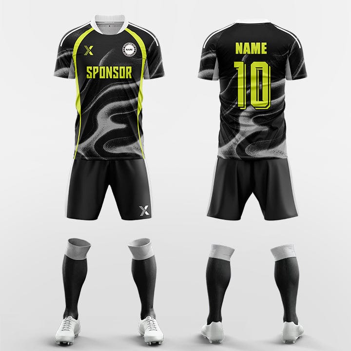 XTeamwear Soccer Uniforms black / S invisible- Custom Soccer Jerseys Kit Sublimated for Team