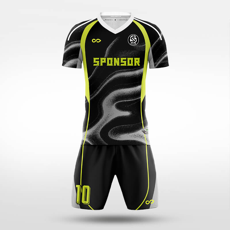 XTeamwear Soccer Uniforms black / S Iridescent Edge - Custom Soccer Jerseys Kit Sublimated for Team - WS204GCHCFX3