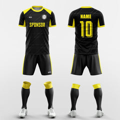 XTeamwear Soccer Uniforms black / S Link - Custom Soccer Jerseys Kit Sublimated for Team