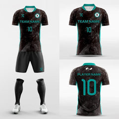 XTeamwear Soccer Uniforms Black / S Marble Design - Custom Soccer Jerseys Kit Sublimated for High School