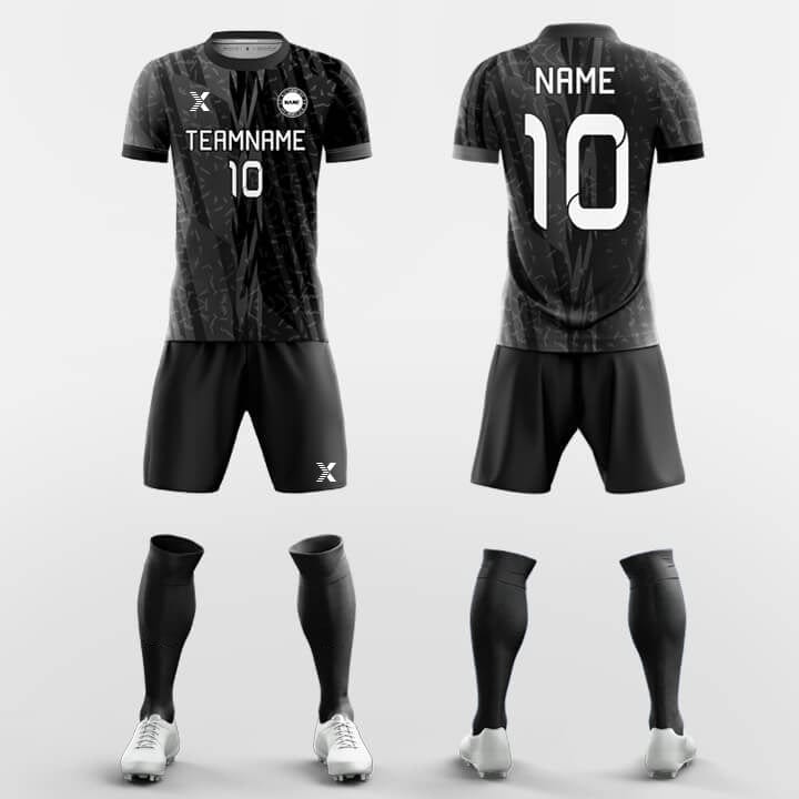 XTeamwear Soccer Uniforms Black / S Papaya - Custom Soccer Jerseys Kit for Academy