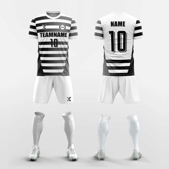 XTeamwear Soccer Uniforms Black / S Pin-Custom Soccer Jerseys Kit Sublimated Design