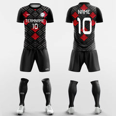 XTeamwear Soccer Uniforms Black / S Poker - Custom Soccer Jerseys Kit Sublimated for Club FT260127S