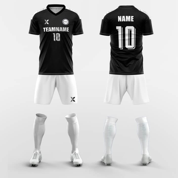 XTeamwear Soccer Uniforms Black / S Vacant-Custom Soccer Jerseys Kit Sublimated Design