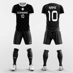 XTeamwear Soccer Uniforms Black / S Web - Custom Soccer Jerseys Kit Sublimated for Team FT260326S