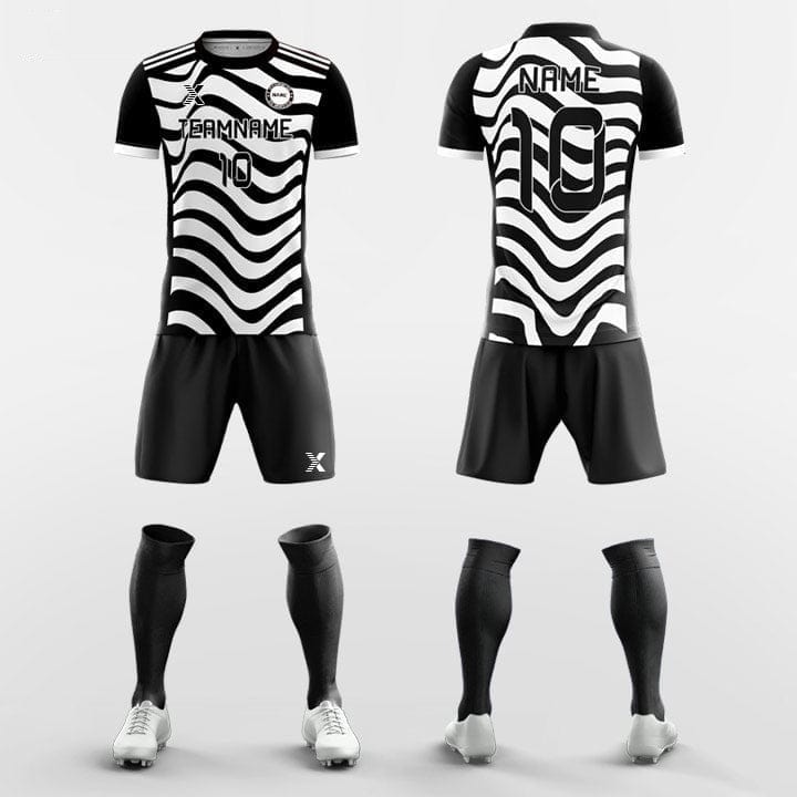 XTeamwear Soccer Uniforms Black / S Zebra - Custom Soccer Jerseys Kit Sublimated for Club