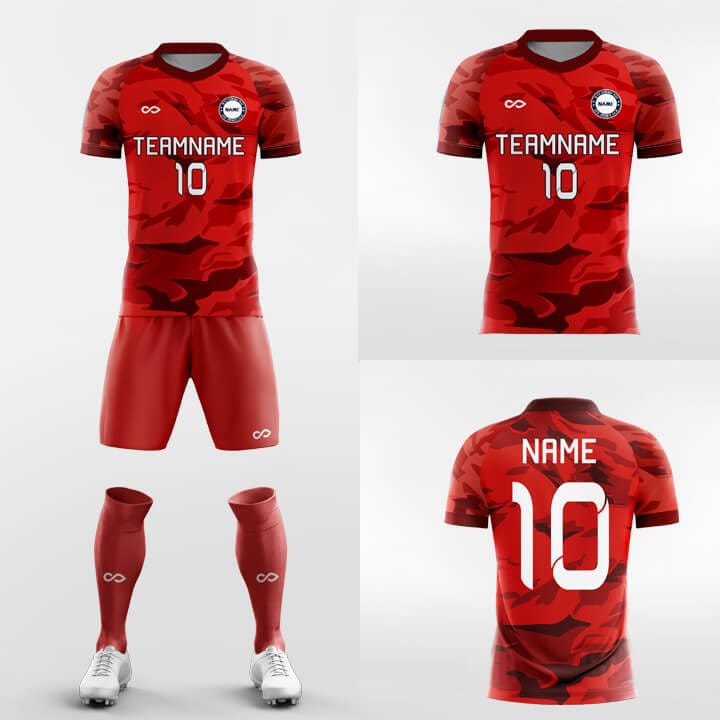XTeamwear Soccer Uniforms Blood - Custom Soccer Jerseys Kit Sublimated for Team FT260113S