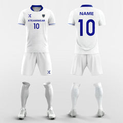 XTeamwear Soccer Uniforms Blue Argyle Print - Custom Soccer Jerseys Kit for Academy