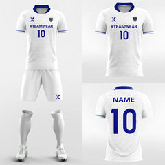 XTeamwear Soccer Uniforms Blue Argyle Print - Custom Soccer Jerseys Kit for Academy