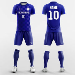 XTeamwear Soccer Uniforms Blue Block - Custom Soccer Jerseys Kit Sublimated Design