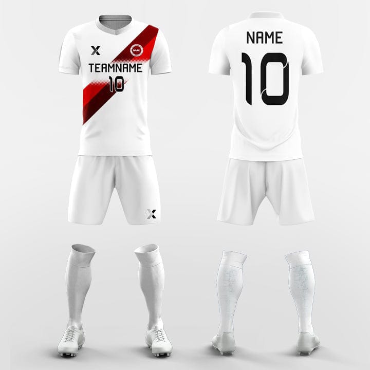 XTeamwear Soccer Uniforms Blue Ribbon - Custom Soccer Jerseys Kit Sublimated Design