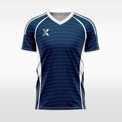 XTeamwear Soccer Uniforms blue / S Arrange horizontal lines - Custom Soccer Jerseys Kit Sublimated for Team