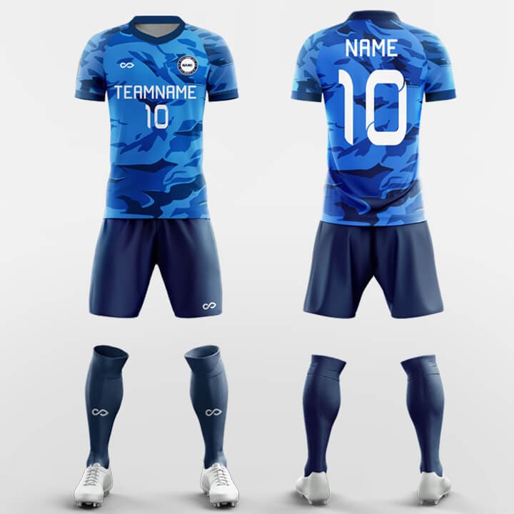 XTeamwear Soccer Uniforms Blue / S Blood - Custom Soccer Jerseys Kit Sublimated for Team FT260113S