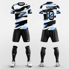 XTeamwear Soccer Uniforms Blue / S Cream - Custom Sublimation Short Sleeve Soccer Kits