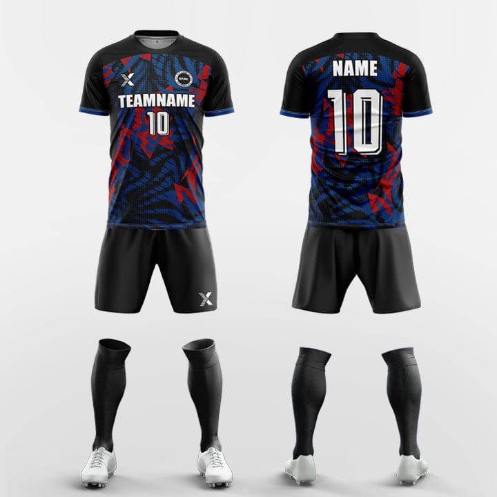 XTeamwear Soccer Uniforms blue / S Custom Soccer Kit – Shattered Geometric Print & Modern Fit (Jersey, Shorts & Socks)