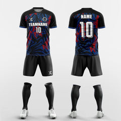 XTeamwear Soccer Uniforms blue / S Custom Soccer Kit – Shattered Geometric Print & Modern Fit (Jersey, Shorts & Socks)