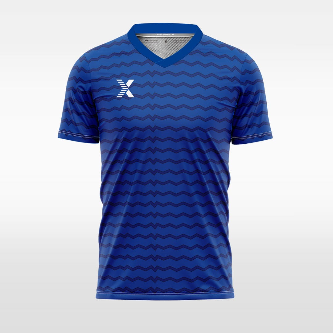 XTeamwear Soccer Uniforms blue / S electrocardiogram - Custom Soccer Jerseys Kit Sublimated for Team