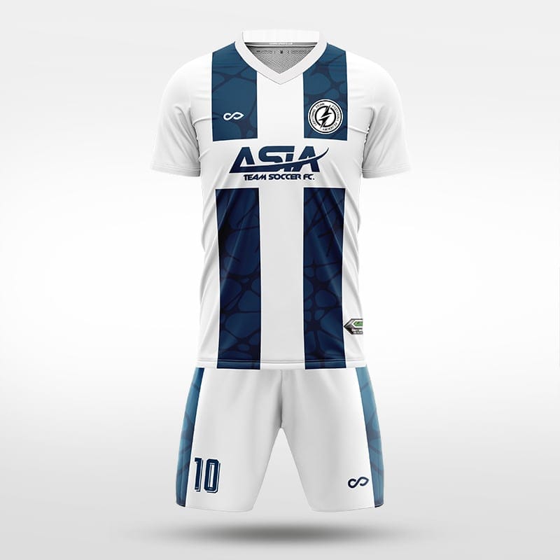 XTeamwear Soccer Uniforms blue / S fissure - Custom Soccer Jerseys Kit Sublimated for Team - WS204GCLS3