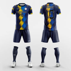 XTeamwear Soccer Uniforms Blue / S Gradient Stripe  - Custom Soccer Jerseys Kit Sublimated