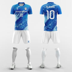 XTeamwear Soccer Uniforms Blue / S Ink Painting - Custom Soccer Jerseys Kit Sublimated for men