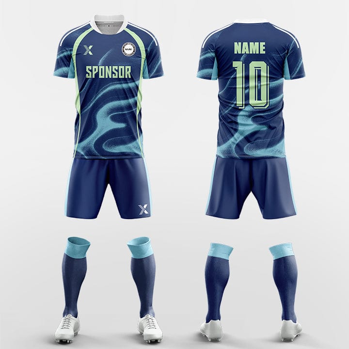 XTeamwear Soccer Uniforms blue / S invisible- Custom Soccer Jerseys Kit Sublimated for Team