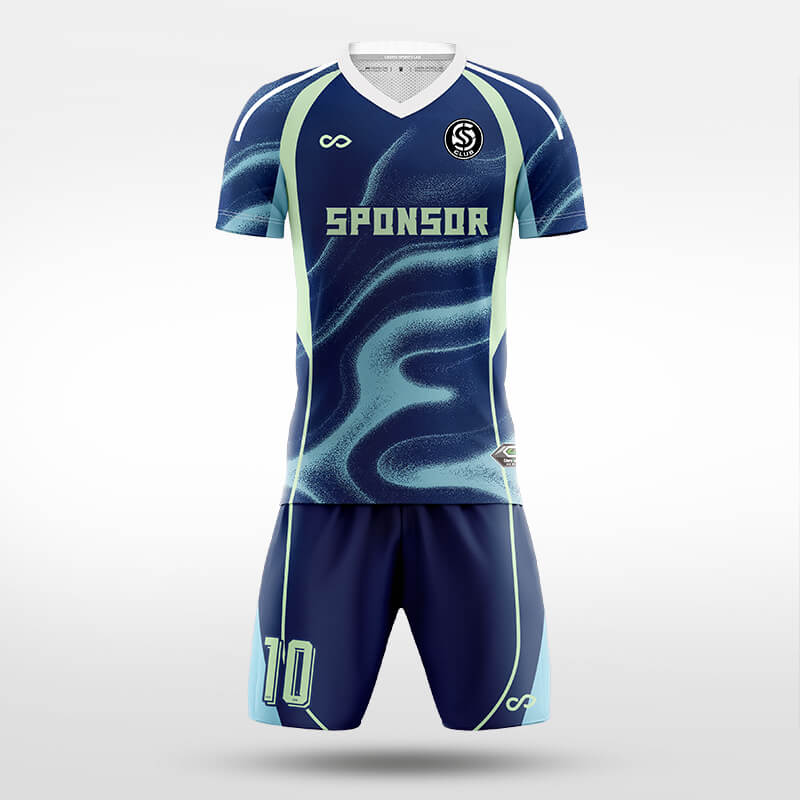 XTeamwear Soccer Uniforms blue / S Iridescent Edge - Custom Soccer Jerseys Kit Sublimated for Team - WS204GCHCFX3