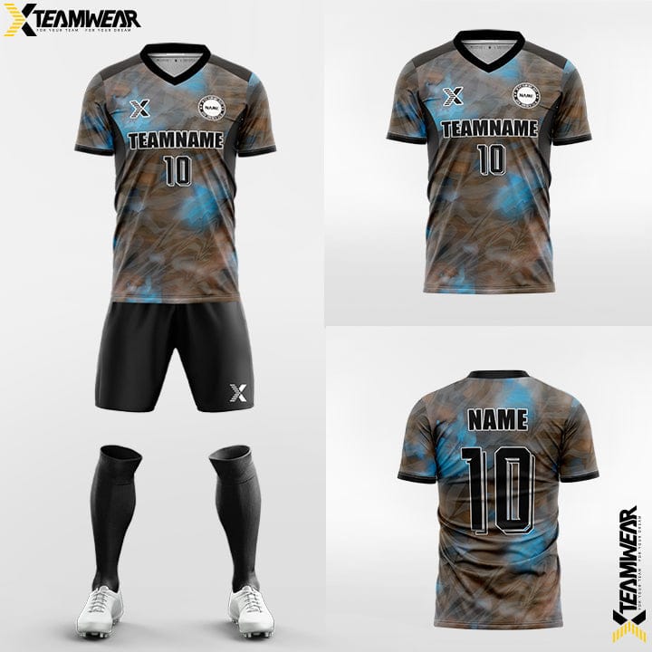 XTeamwear Soccer Uniforms Blue / S Mottled halo - Custom Soccer Jerseys Kit Sublimated for Team