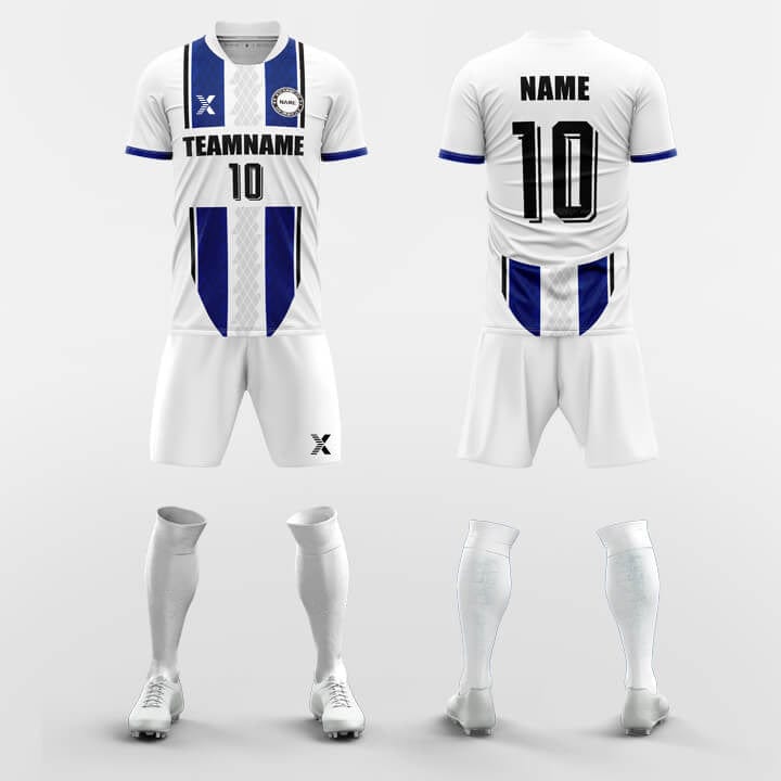 XTeamwear Soccer Uniforms Blue / S Obliging- Sublimated Design Custom Soccer Jerseys Set