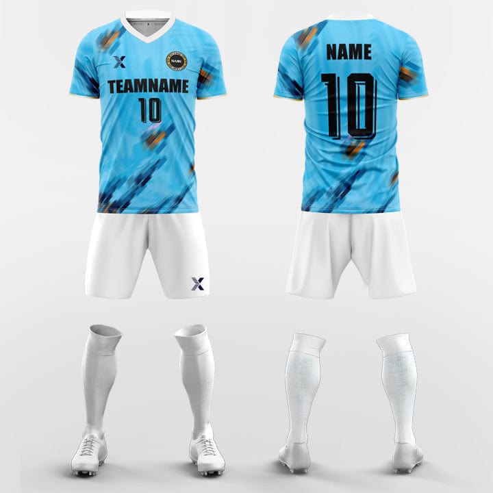 XTeamwear Soccer Uniforms Blue / S Paintbrush-Custom Soccer Jerseys Kit Sublimated Design