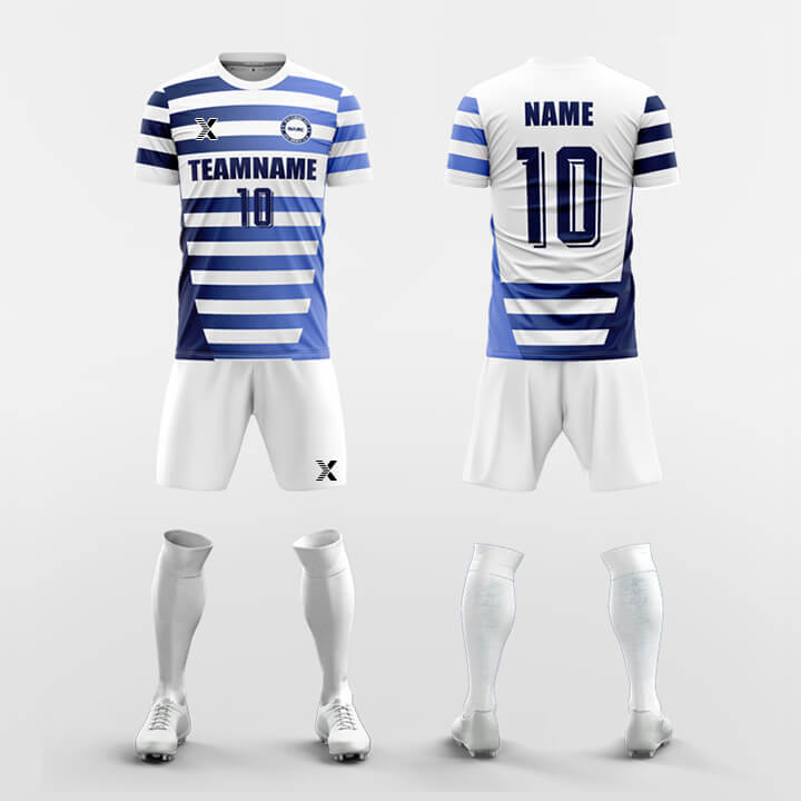 XTeamwear Soccer Uniforms Blue / S Pin-Custom Soccer Jerseys Kit Sublimated Design