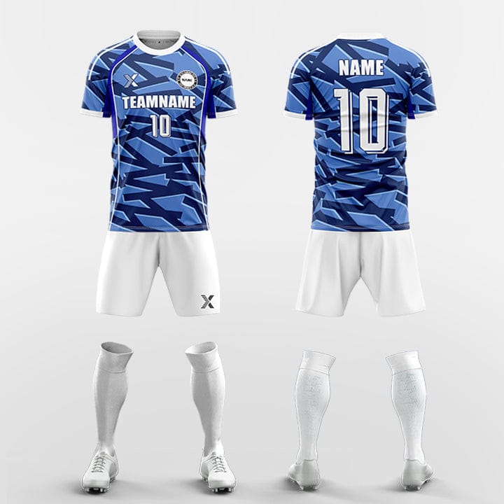XTeamwear Soccer Uniforms blue / S Random clusters - Custom Soccer Jerseys Kit Sublimated for Team