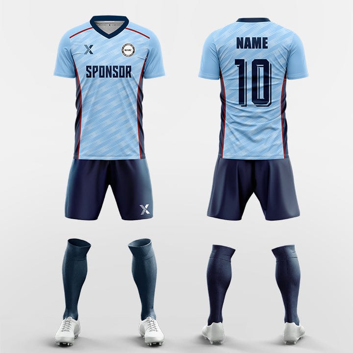 XTeamwear Soccer Uniforms blue / S Regular twist- Custom Soccer Jerseys Kit Sublimated for Team