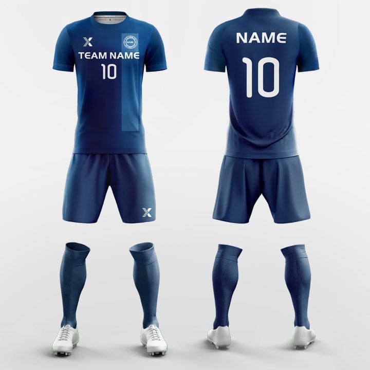 XTeamwear Soccer Uniforms Blue / S Retro Ribbon - Custom Soccer Jerseys Kit Sublimated for Club