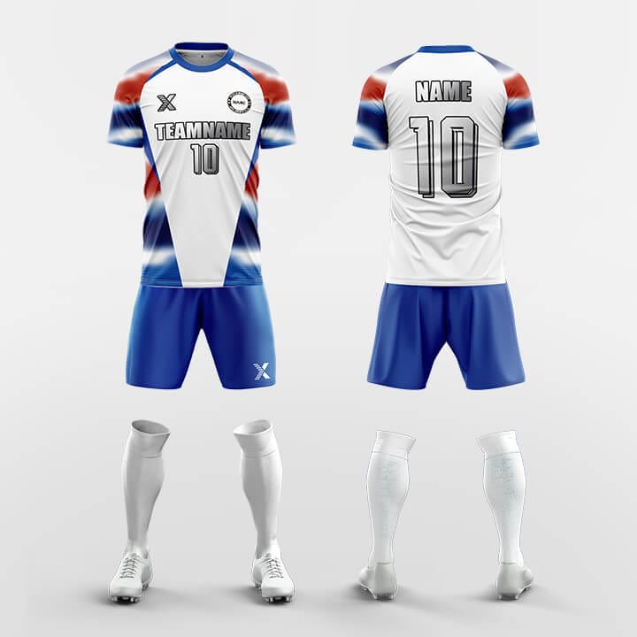 XTeamwear Soccer Uniforms Blue / S Rhythm 3 - Custom Soccer Jerseys Kit Sublimated Design