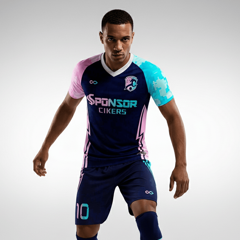 XTeamwear Soccer Uniforms blue / S Sun and Moon Shining Together (Three Generations) - Custom Soccer Jerseys Kit Sublimated for Team（Special Offer）