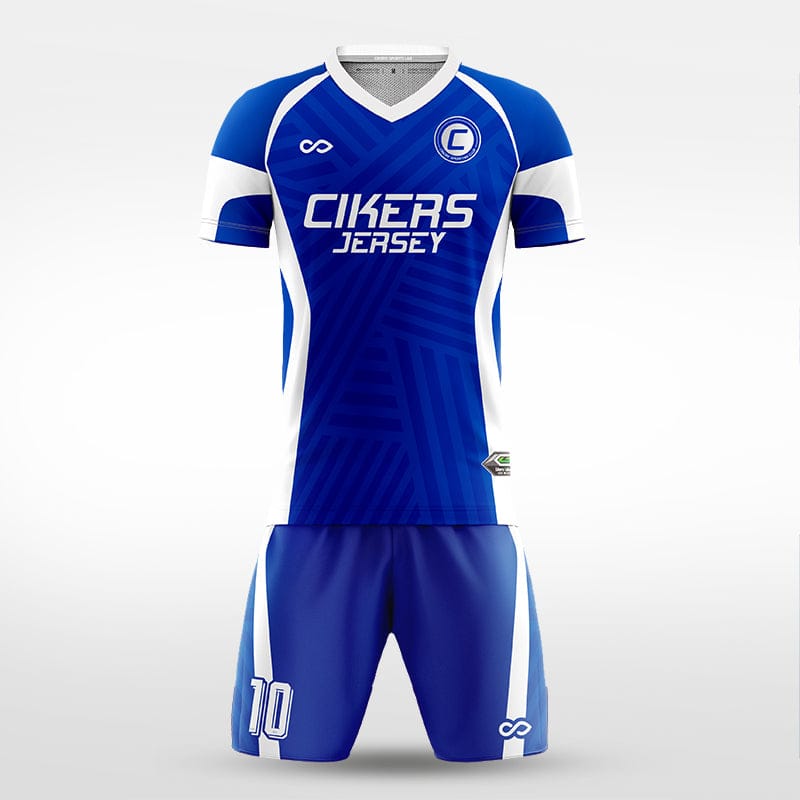XTeamwear Soccer Uniforms blue / S Through the clouds - Custom Soccer Jerseys Kit Sublimated for Team - WS204GCCY3