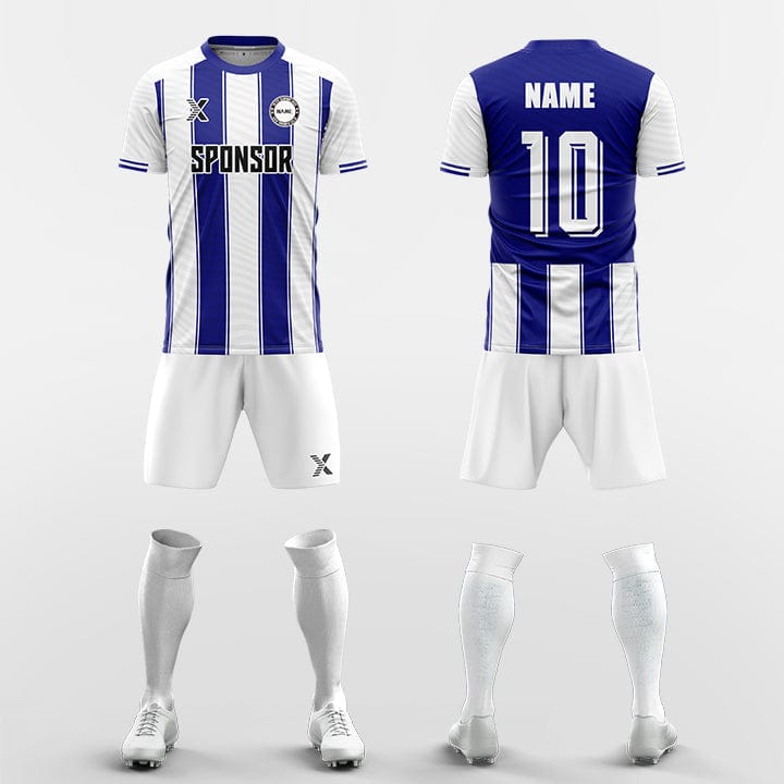XTeamwear Soccer Uniforms blue / S Tuxedo - Custom Soccer Jerseys Kit Sublimated for Team