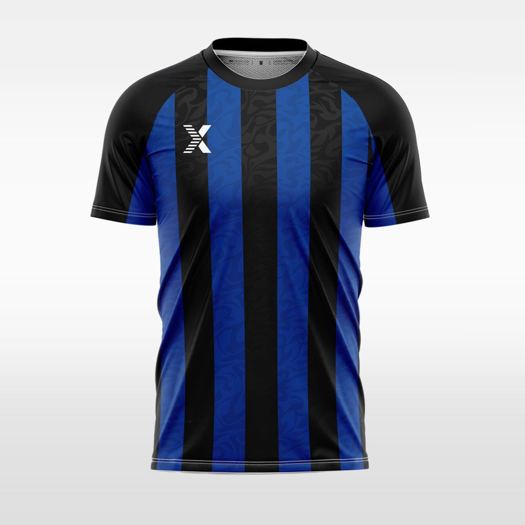 XTeamwear Soccer Uniforms blue / S Vertical flat line - Custom Soccer Jerseys Kit Sublimated for Team