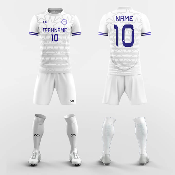 XTeamwear Soccer Uniforms Blue / S White Star-Custom Soccer Jerseys Kit Sublimated Design