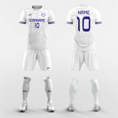 XTeamwear Soccer Uniforms Blue / S White Star-Custom Soccer Jerseys Kit Sublimated Design